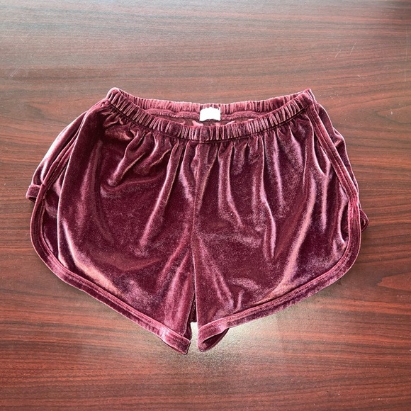 Brandy Melville Pants - Brandy Melville Velvet Short